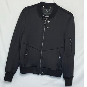 Nanette Lepore Jacket Stylish Designer Coat Women’s M Black Long Sleeve Zip Up